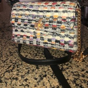 Tory Burch Kira Tweed Chain Crossbody